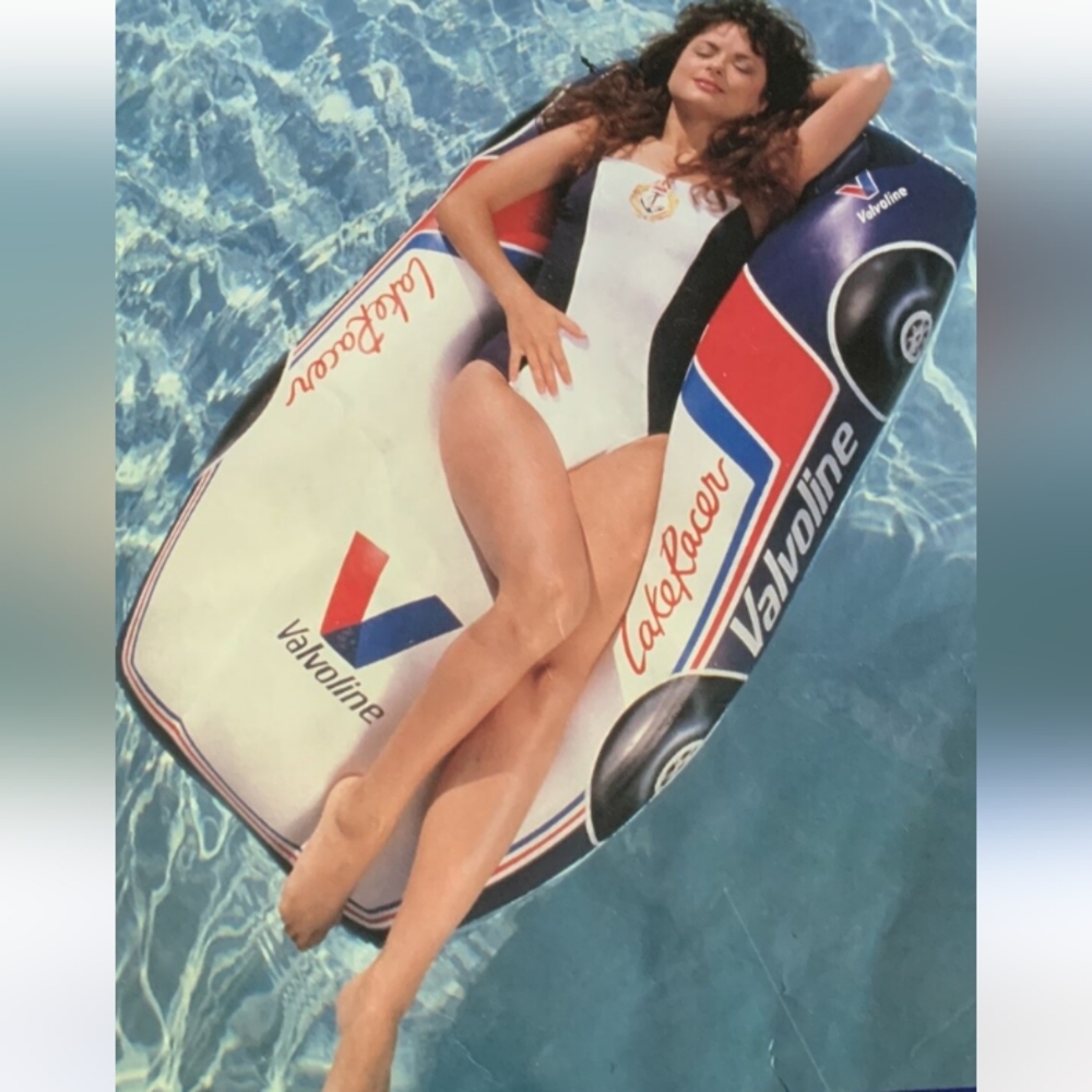🏎️ Valvoline LakeRacer Pool INFLATABLE 1990s DEADSTOCK NOS